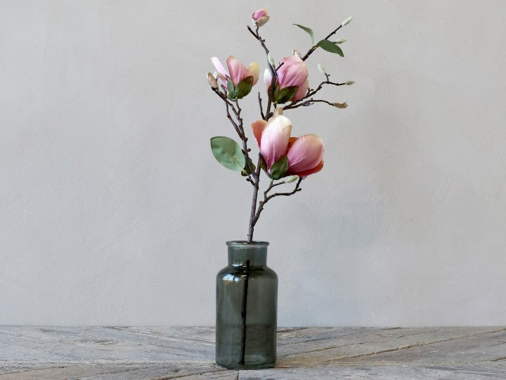 Magnolia artificiale rosa antico  H 87 cm