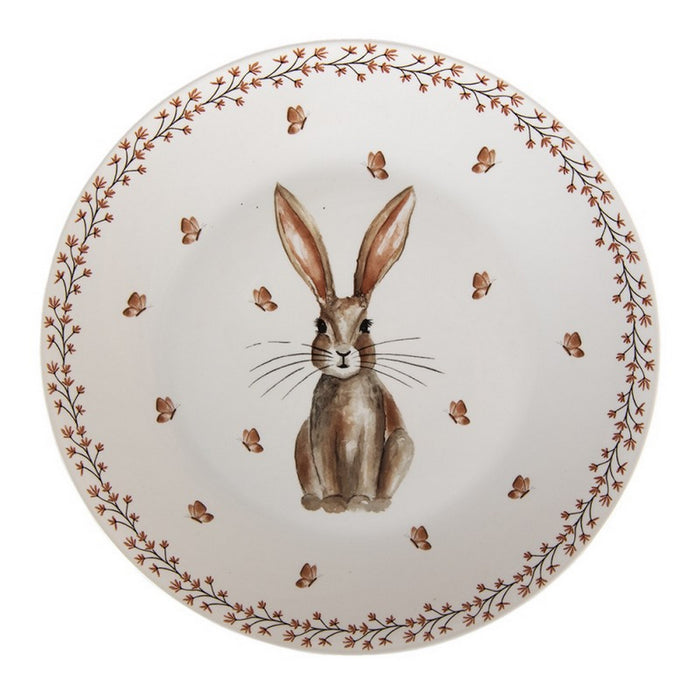 Piatto ø 26 cm beige rustic bunny