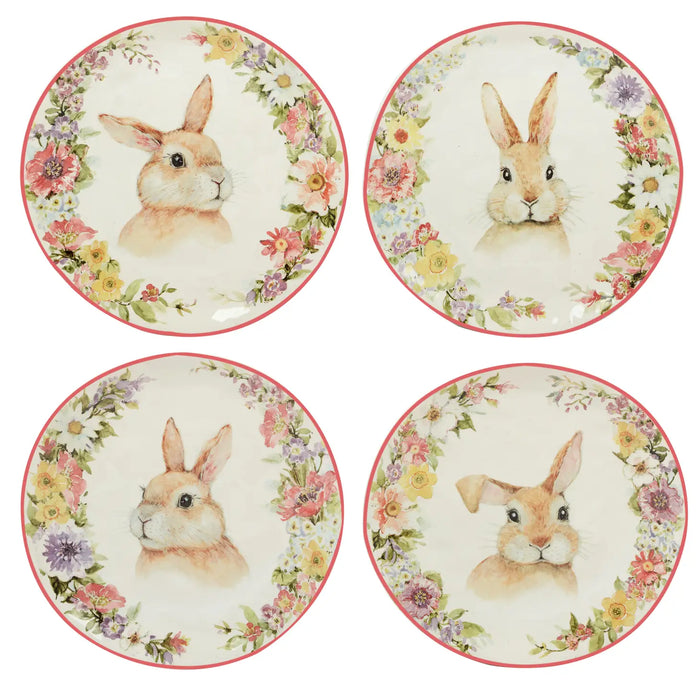 Piatto in ceramica con motivo coniglio