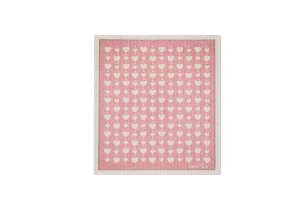 Strofinaccio love rosa 17×20 cm