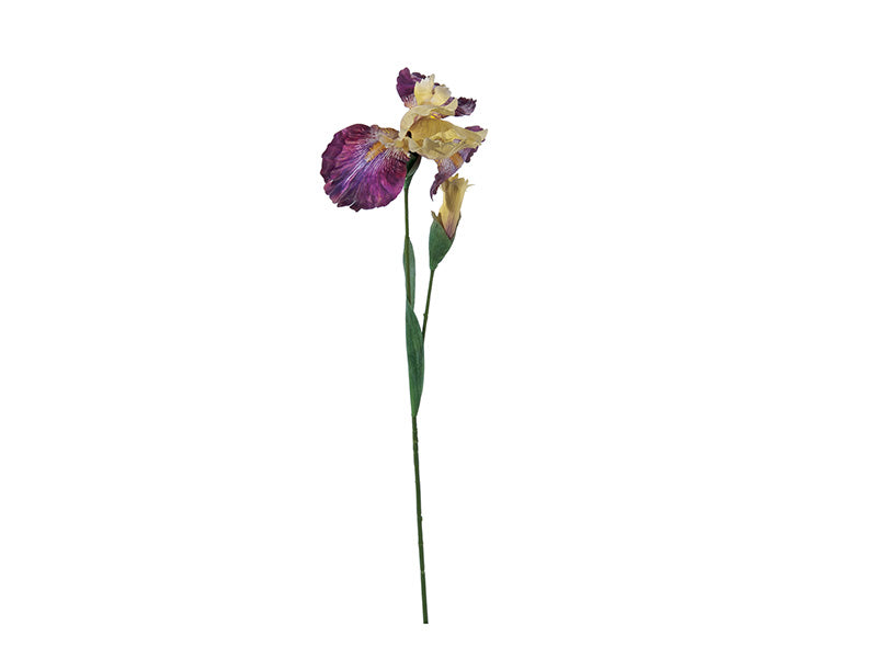 Stelo di iris viola artificiale 83 cm
