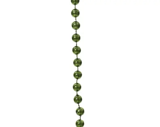 Ghirlanda di Perle Natalizia Verde Pino 10 metri