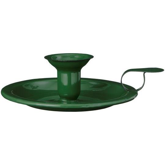 Portacandela Verde in Metallo Ib Laursen – 14x4x17 cm