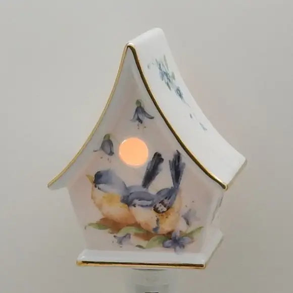 Lampada notturna Casetta in porcellana