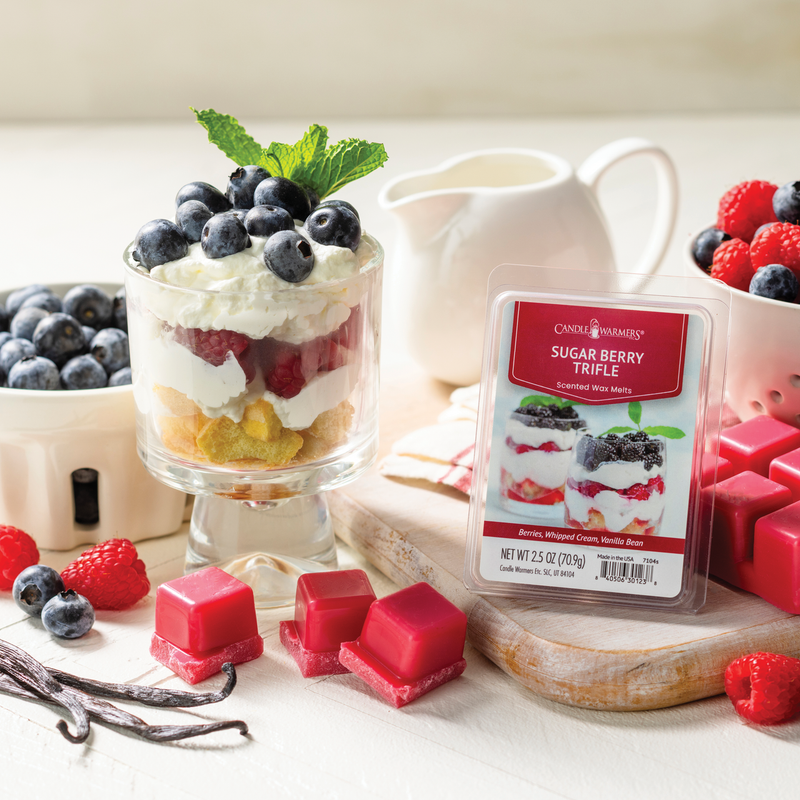 Cera Profumata Sugar Berry Trifle Frutti di Bosco, Panna & Vaniglia – Candle Warmers 70 g