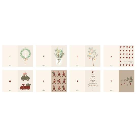 Set 8 Biglietti Natalizi "Il mio Natale Nostalgico" Ib laursen