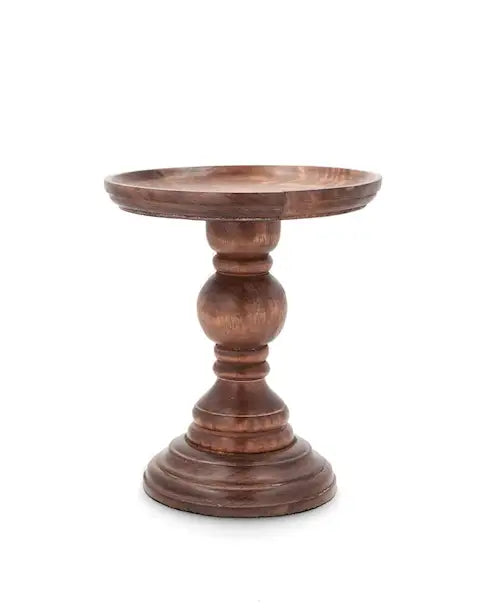 Alzata Decorativa in Legno di Mango Marrone