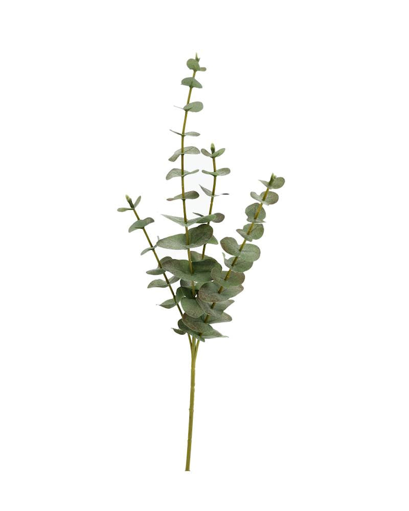 Ramo di eucalipto artificiale verde H59 cm