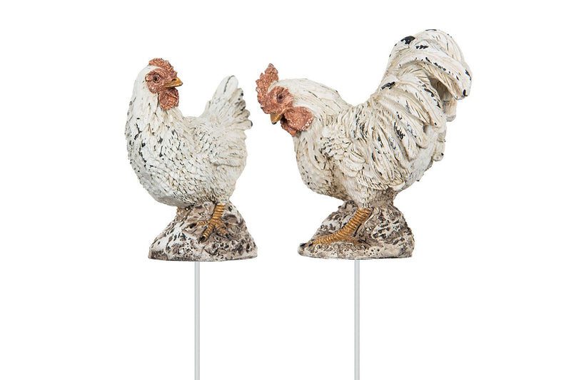 Gallo Decorativo con Pic 7 cm in Poliresina