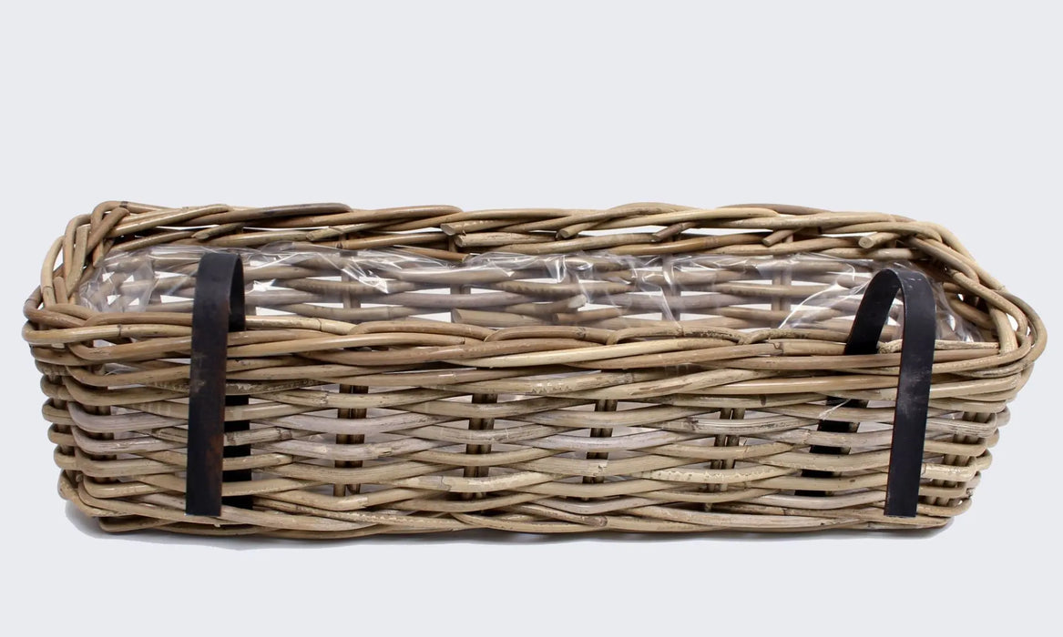 Balcony planter "Rattan", 58 cm