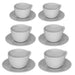 Tazza the set 6 pezzi con piattino bianche - Arredo Casa da Sogno