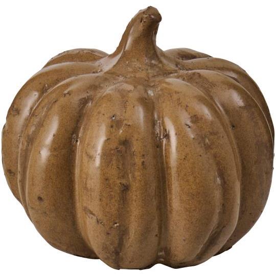 Zucca Decorativa in Terracotta Marrone Smaltata 15 cm – Ib Laursen