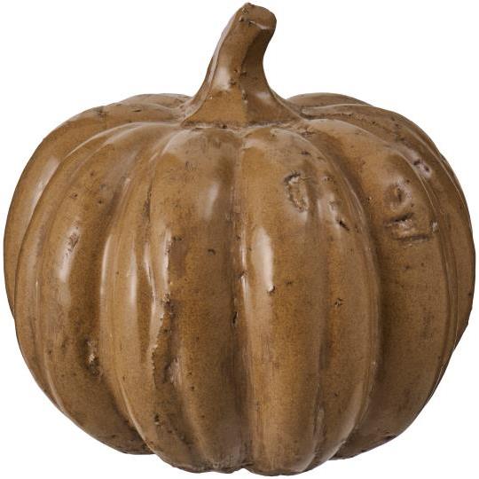 Zucca Decorativa in Terracotta Marrone Smaltata 20 cm – Ib Laursen