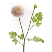 Fiore artificiale ranuncolo bianco con sfumature rosa h 57 cm - Arredo Casa da Sogno