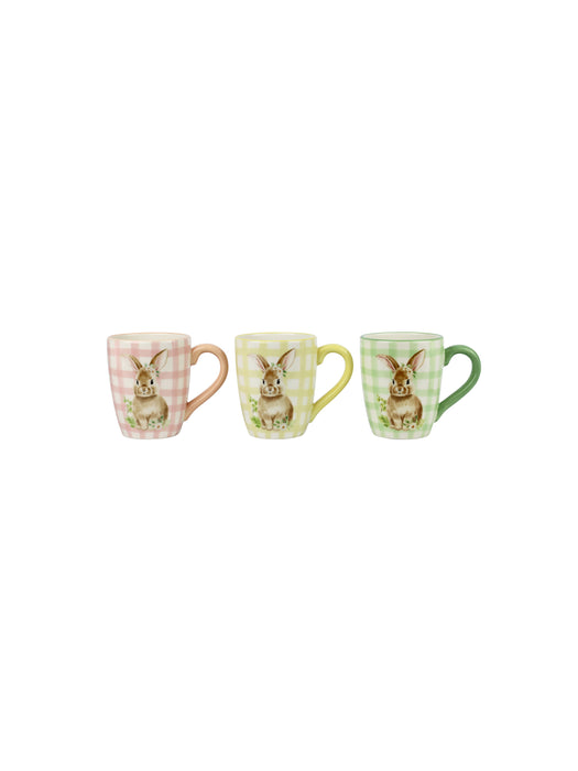 Checkered Rabbit Mug