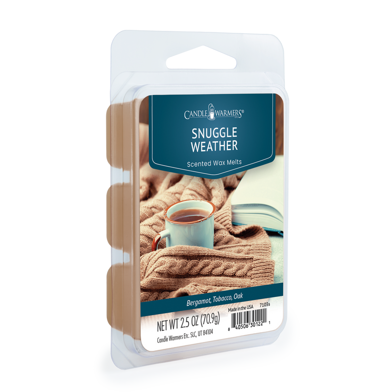 Cera Profumata Snuggle Weather Bergamotto, Tabacco & Rovere – Candle Warmers 70 g
