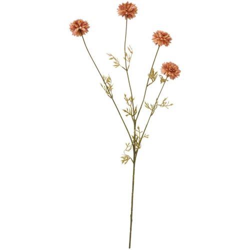 Ramo floreale con fiori pompon terracotta – H 60 cm Ib laursen