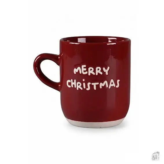 Tazza Natalizia Rossa Merry Christmas 300 ml - Apotek
