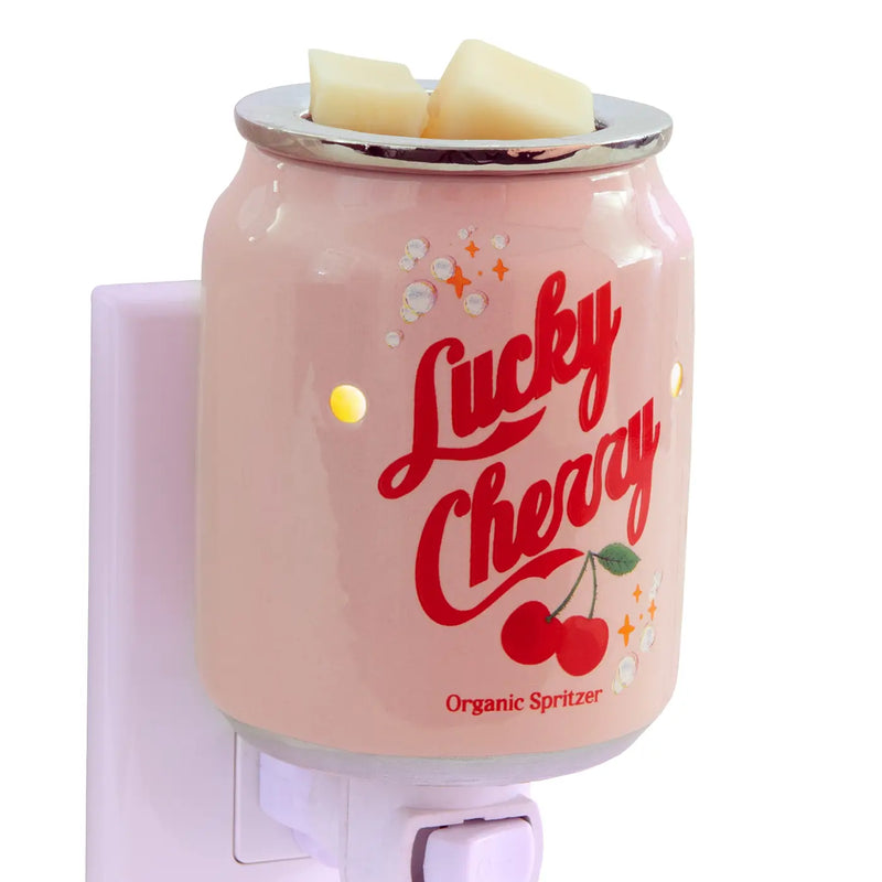 Lampada Scaldacera Elettrica da Presa Lucky Cherry Rosa – Candle Warmers®