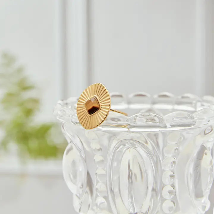 Brown Stone Ring