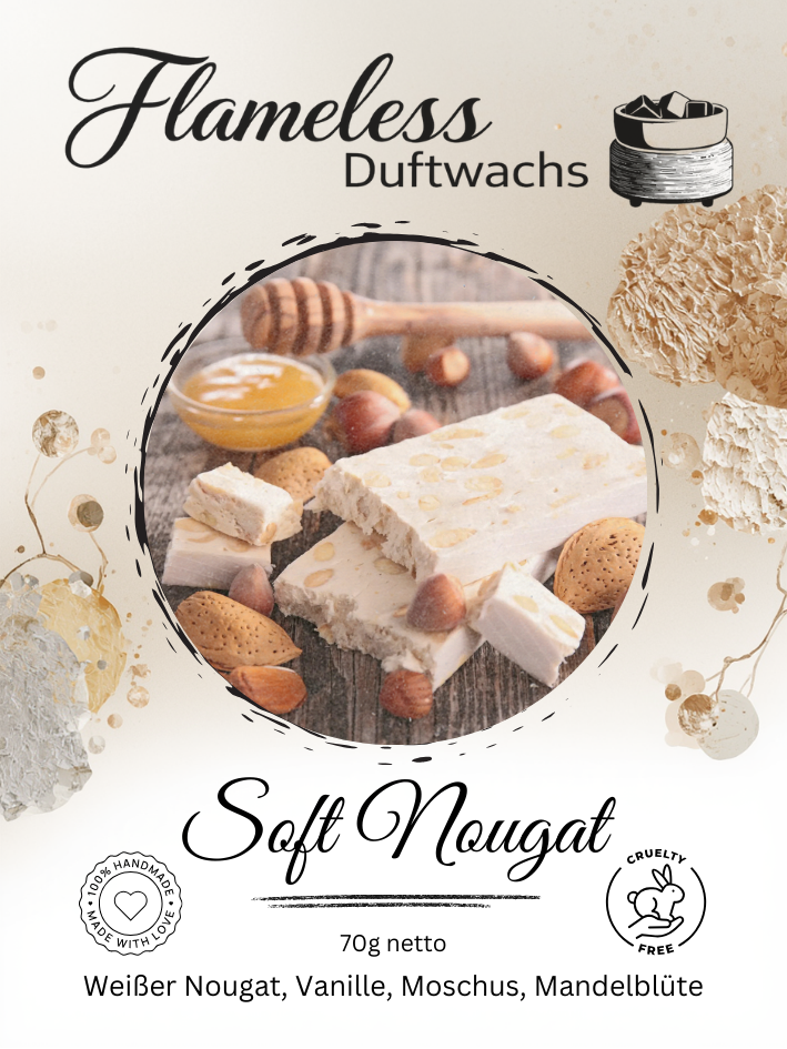 Cera Profumata Soft Nougat 70 g – Flameless