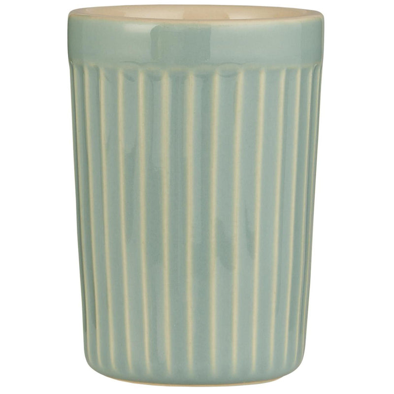 Tazza da caffè bassa in ceramica con righe Mynte - Arredo Casa da Sogno