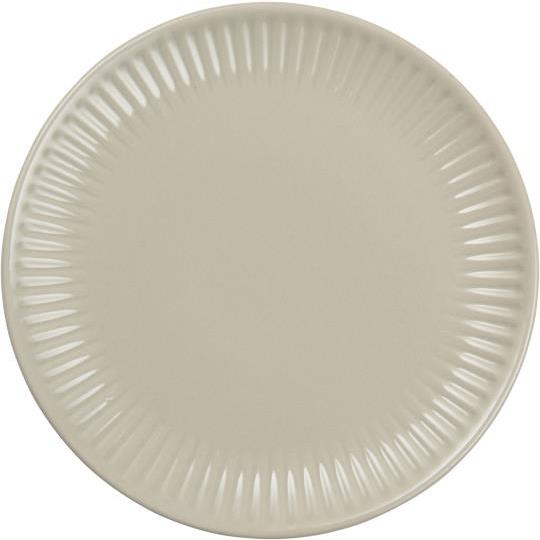 Piatto in ceramica con righe ai bordi da 19,5 cm - Mynte - Arredo Casa da Sogno