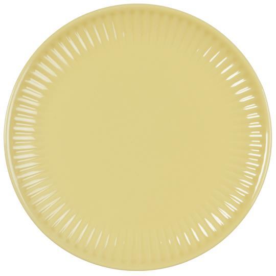 Piatto in ceramica con righe ai bordi da 19,5 cm - Mynte - Arredo Casa da Sogno
