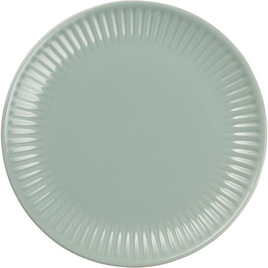 Piatto in ceramica con righe ai bordi da 19,5 cm - Mynte - Arredo Casa da Sogno