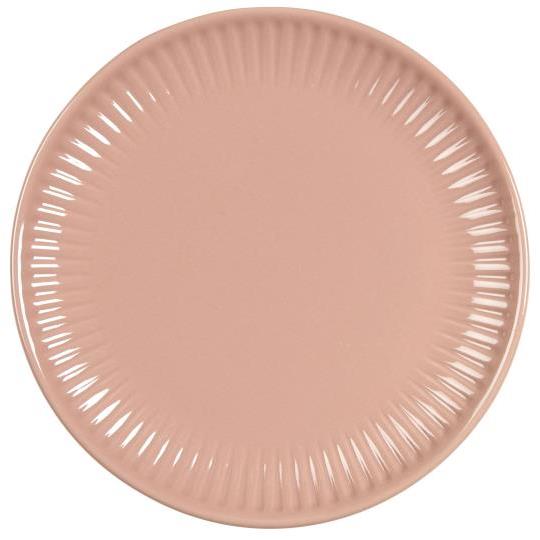 Piatto in ceramica con righe ai bordi da 19,5 cm - Mynte - Arredo Casa da Sogno
