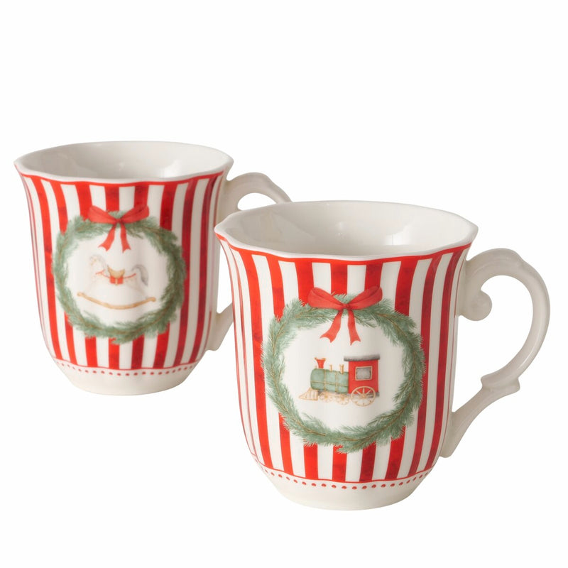 Tazza natalizia in New Bone 350 ml H10 cm