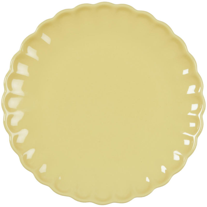 Piatto in ceramica con bordo ondulato Mynte - Arredo Casa da Sogno