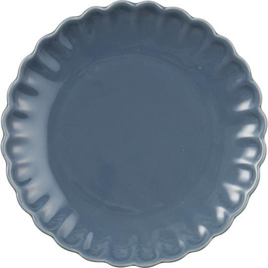 Assiette en céramique à bord ondulé Mynte -Ib laursen