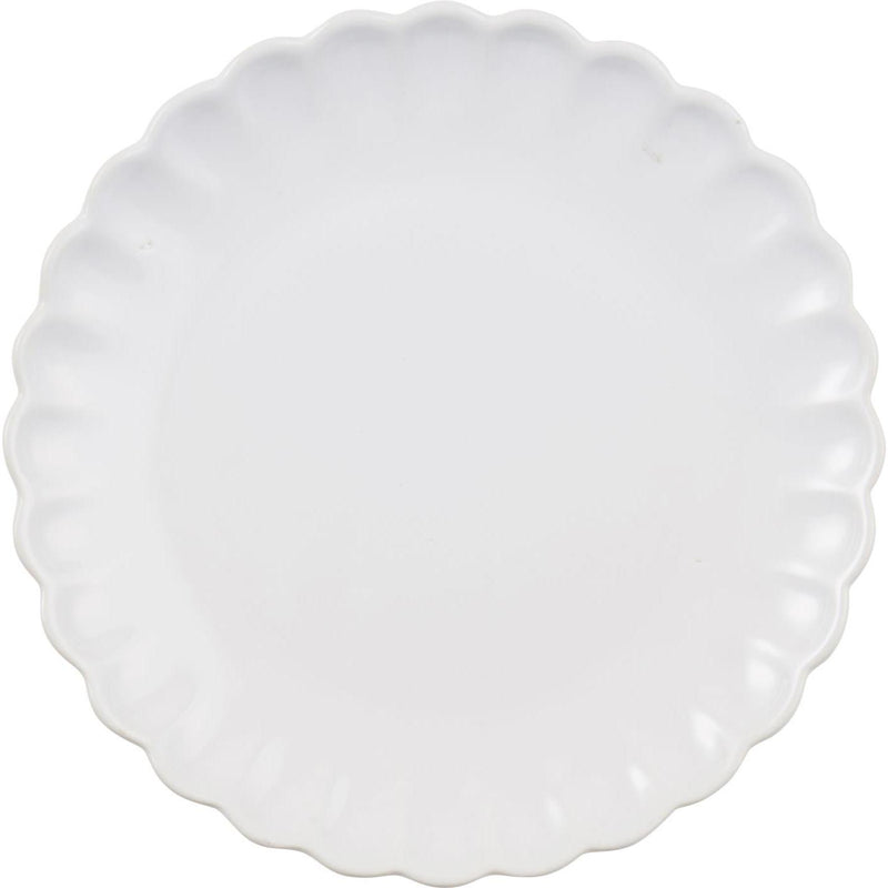 Piatto in ceramica con bordo ondulato Mynte - Arredo Casa da Sogno