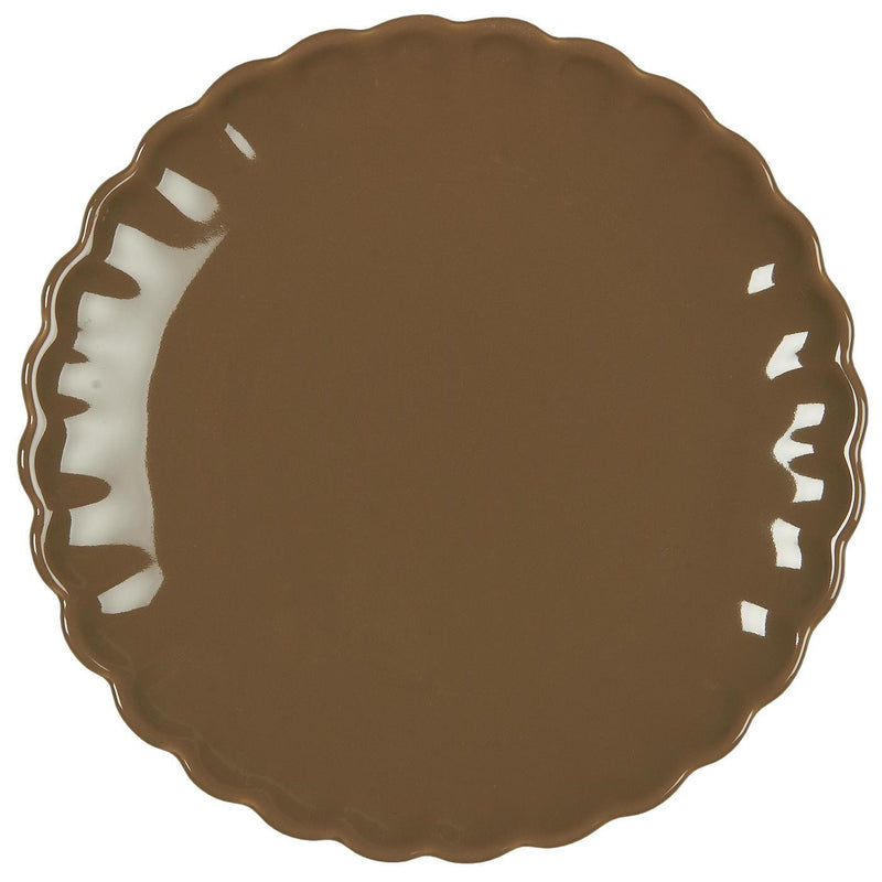 Piatto in ceramica con bordo ondulato Mynte - Arredo Casa da Sogno