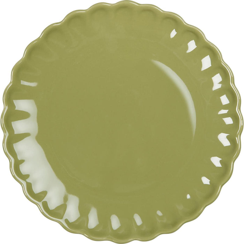Piatto in ceramica con bordo ondulato Mynte - Arredo Casa da Sogno