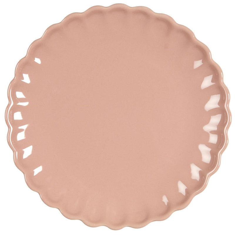Piatto in ceramica con bordo ondulato Mynte - Arredo Casa da Sogno