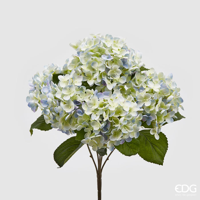 Mazzo Ortensie Artificiali Azzurro Verde 45 cm EDG