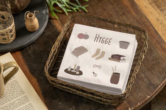 Tovaglioli di carta beige con motivi accessori per l'autunno  - IB LAURSEN HYGGE - Arredo Casa da Sogno