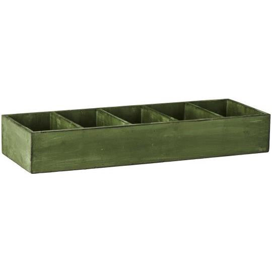 Scatola  in Legno Riciclato con 5 Scomparti – 23x10x67 cm Ib laursen