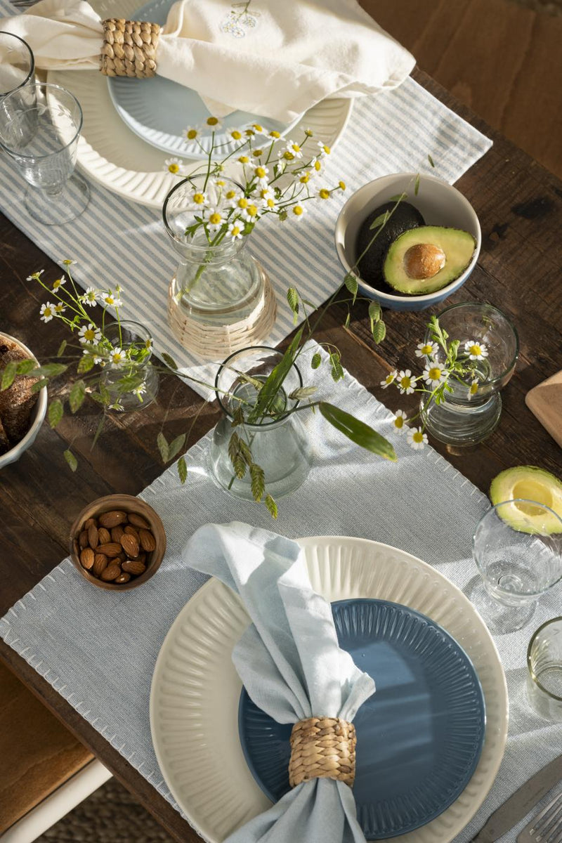 Tovaglietta blu polvere c/strisce bianche - Arredo Casa da Sogno