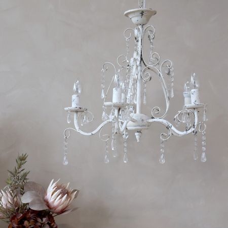 Chic Antique 5 Arm Chandelier 