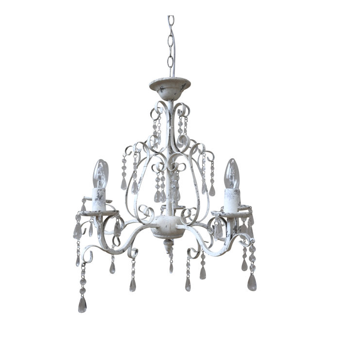 Chic Antique 5 Arm Chandelier 