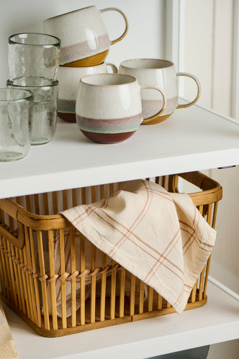 Cesto con maniglie in Bambù