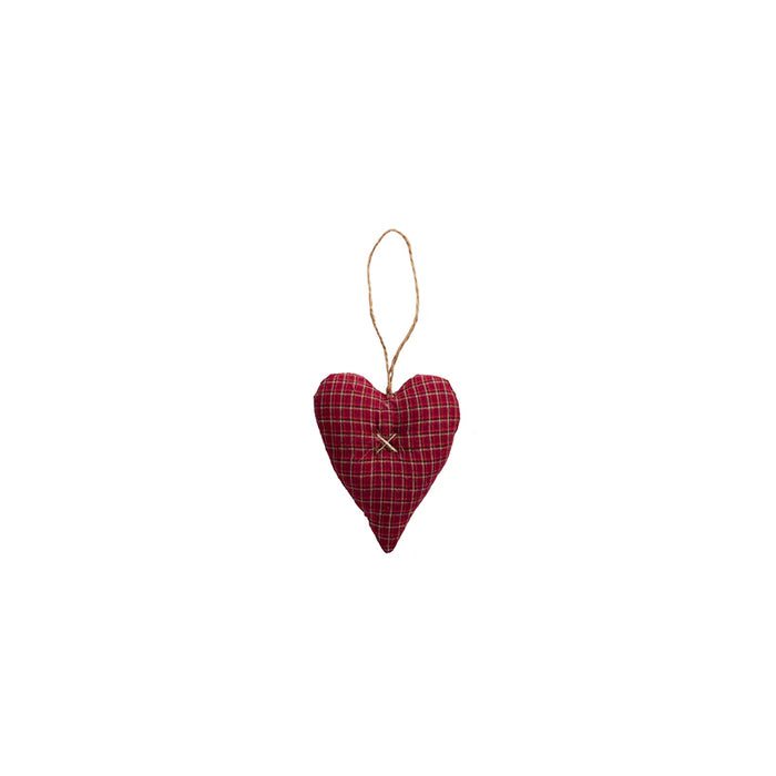 Cuore decorativo in tessuto Sfumature rosse Ib Laursen