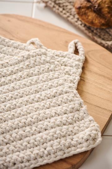Presina all'uncinetto beige chiaro - Ib laursen