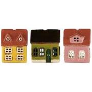 Casa portatealight in ceramica H 10 cm -Ib laursen