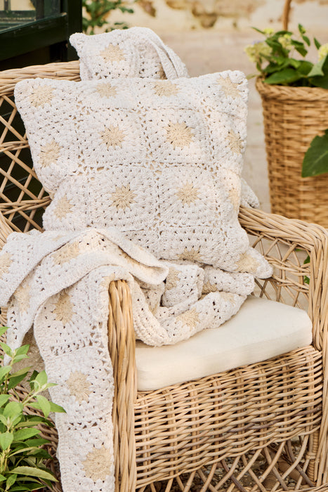 Coperta all’Uncinetto IB Laursen 130x170 cm Color Crema