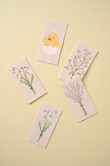 Tovaglioli di Carta Decorativi 40x40 cm con Pulcino Ib laursen