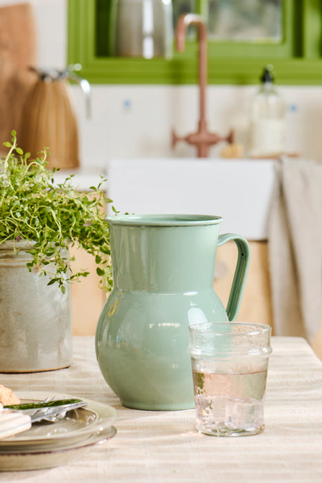 Brocca smaltata verde Ib Laursen